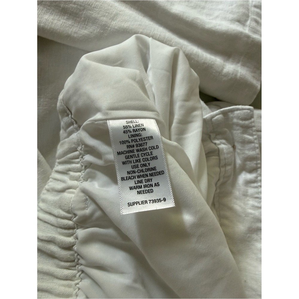 Liz‎ Claiborne White Wide-Leg High-Rise Pants size 8 - Picture 14 of 15